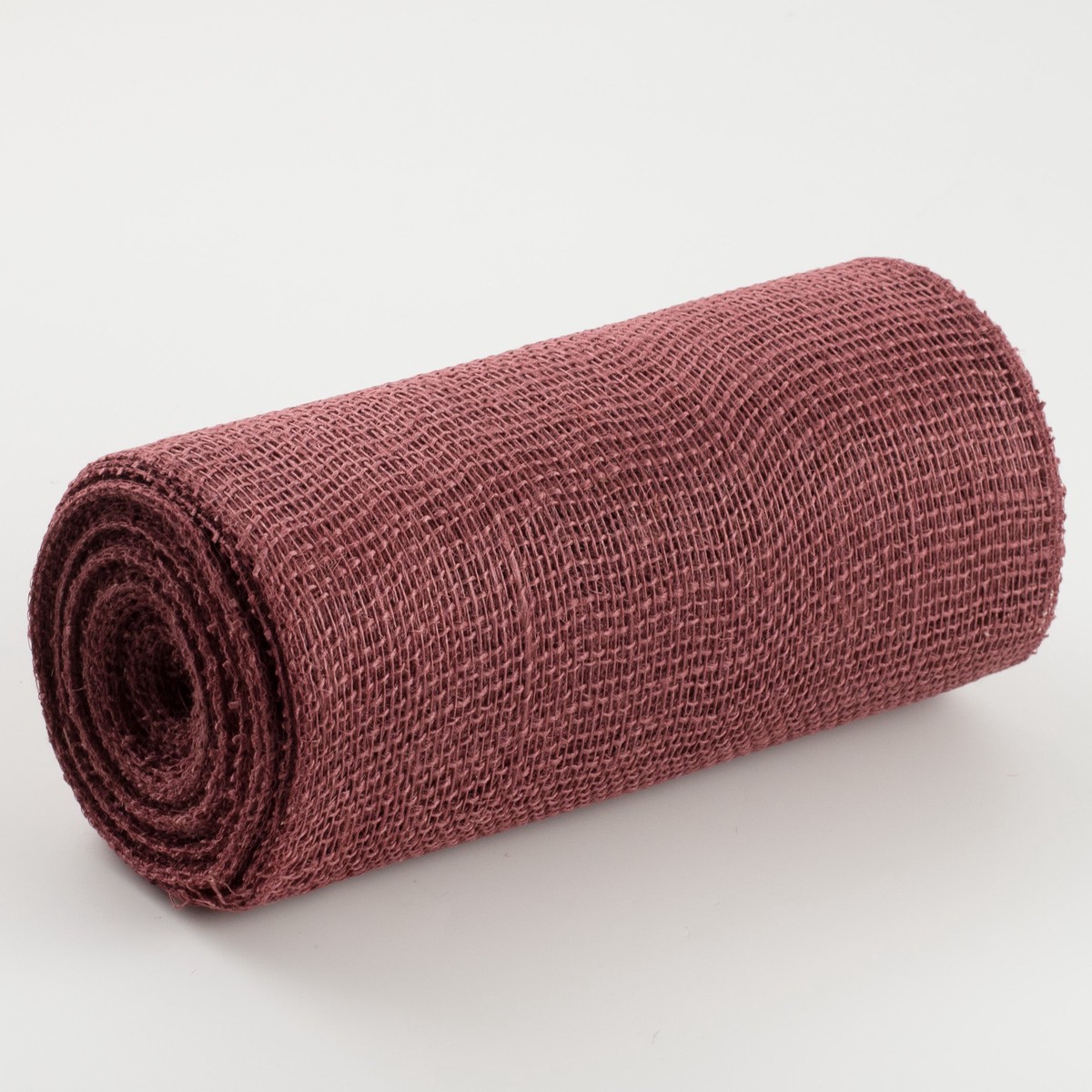 10" Jute Net Burlap Ribbon: Dusty Rose (10 Yards)