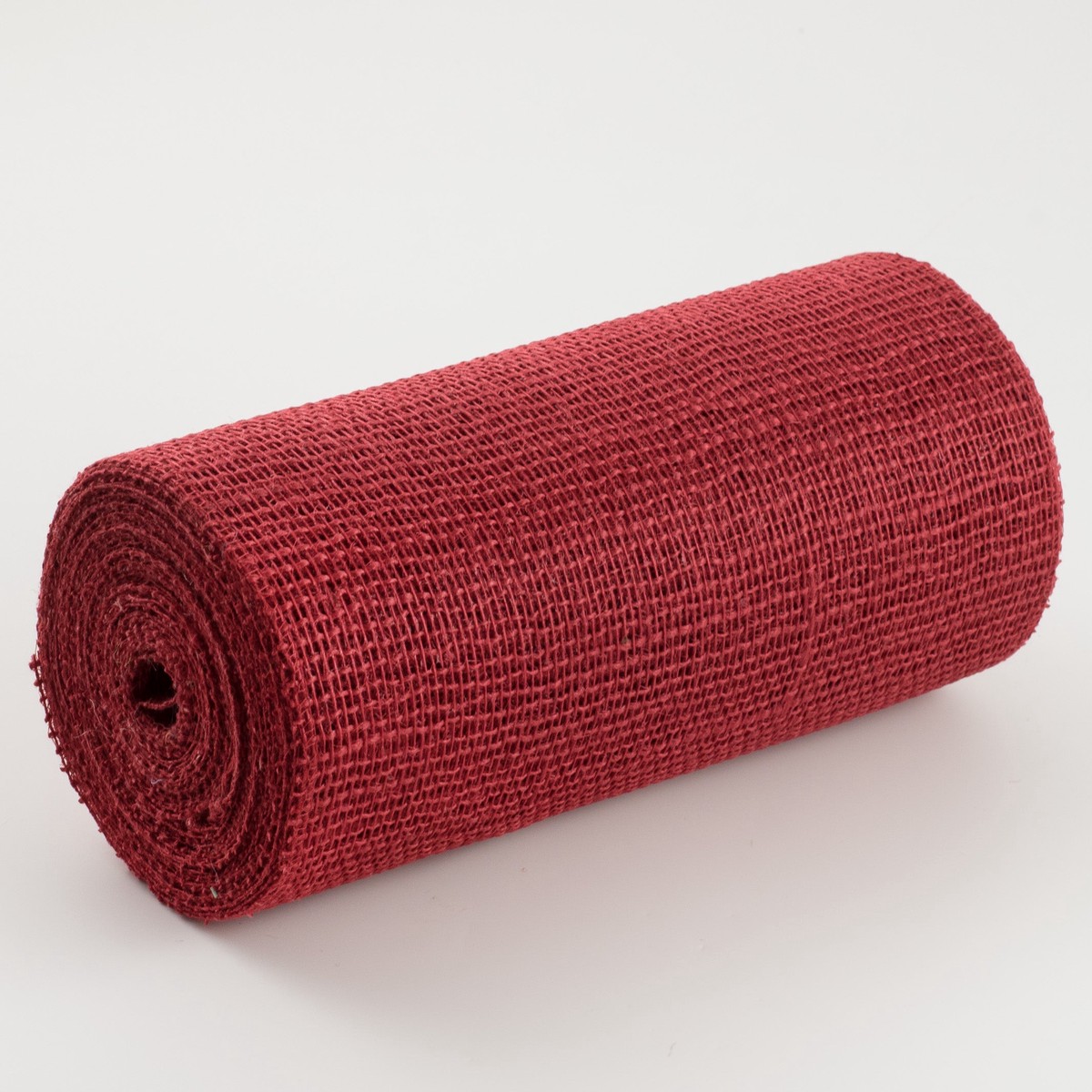 10" Jute Net Burlap Ribbon: Red (10 Yards)