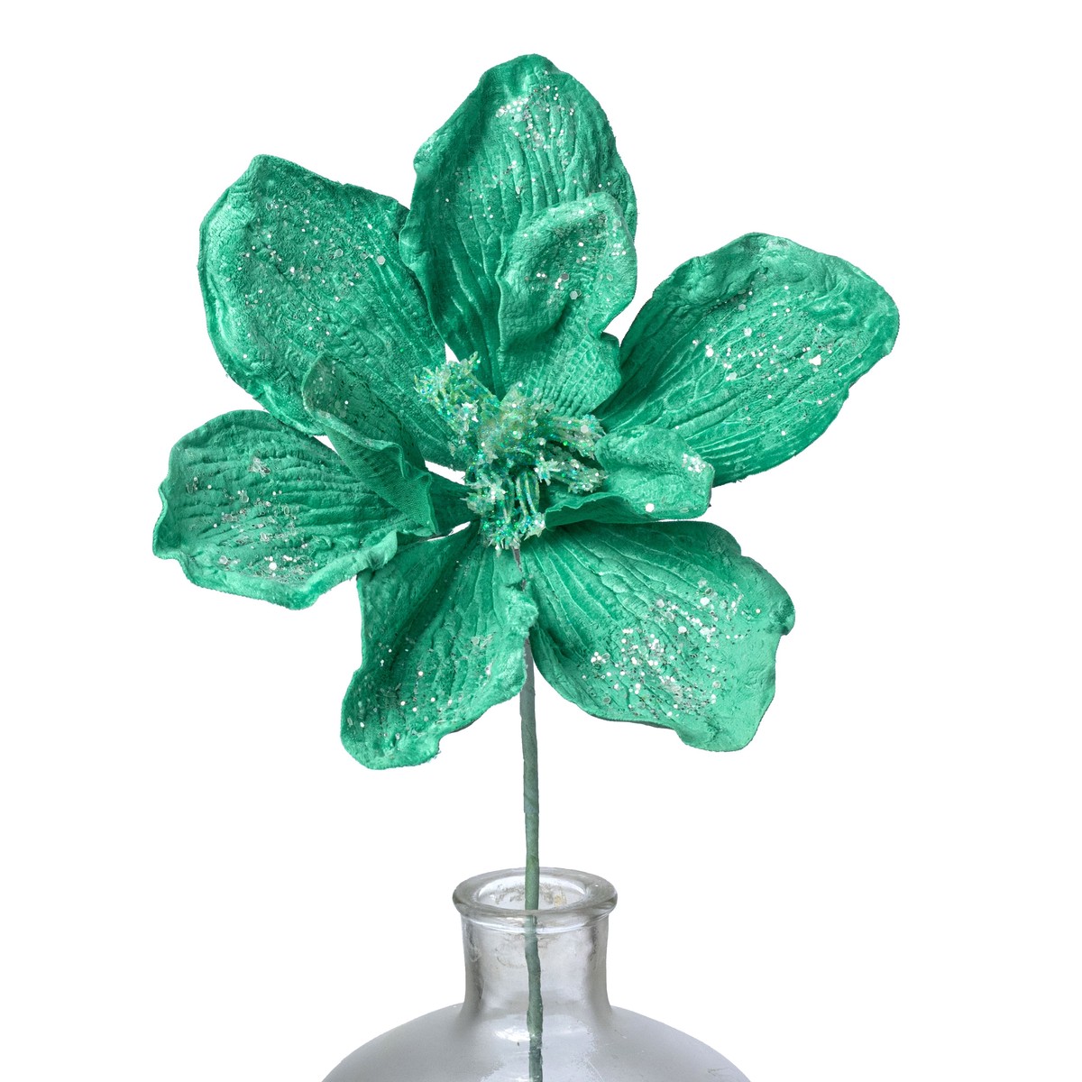 10" x 24" Velvet Magnolia Stem: Mint Green