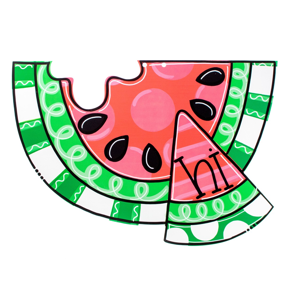 21" Waterproof Door Hanger: Hi Watermelon