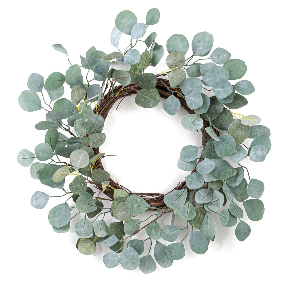 21.5" Silver Dollar Eucalyptus Wreath