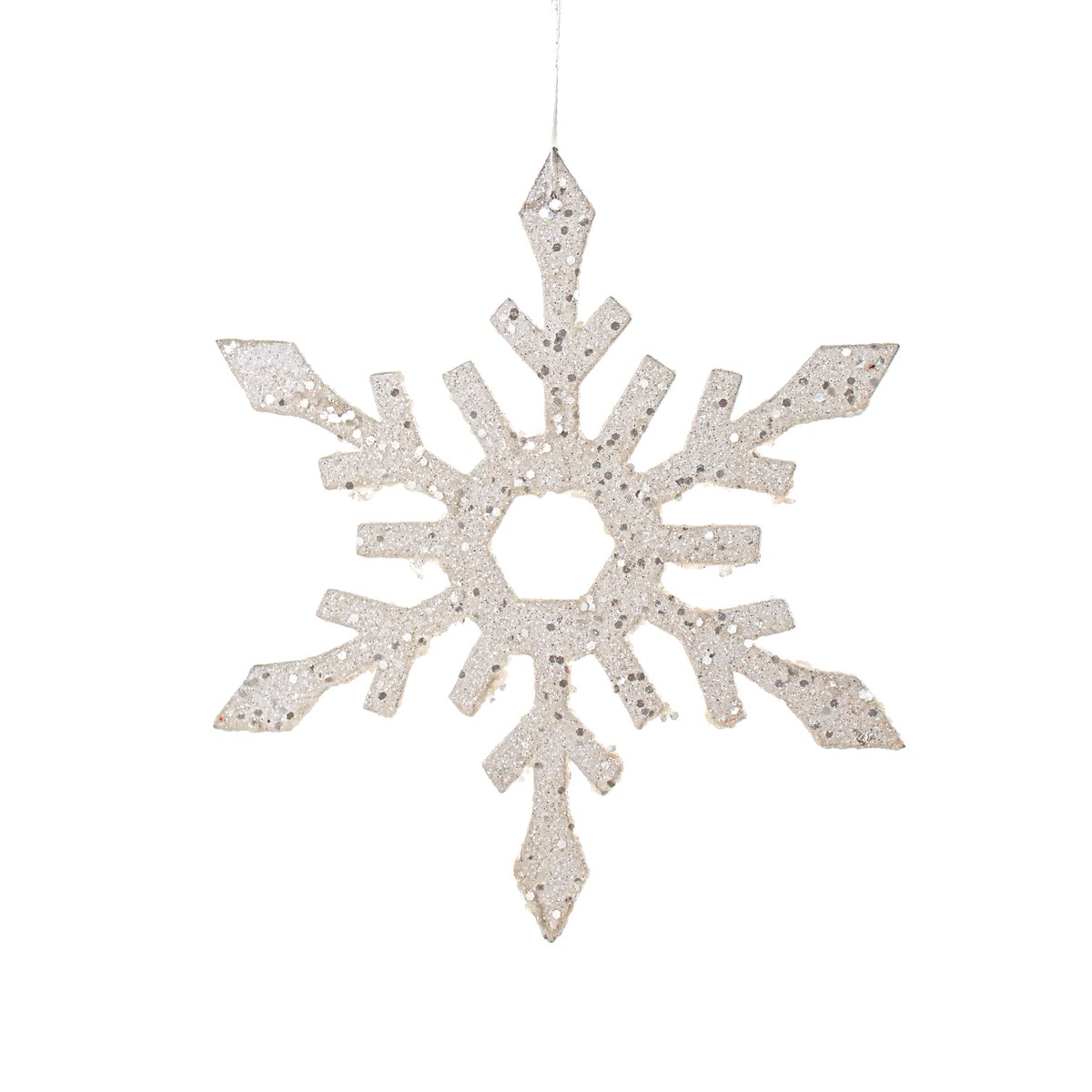 [IMPERFECT] 9" Glitter Snowflake Ornament
