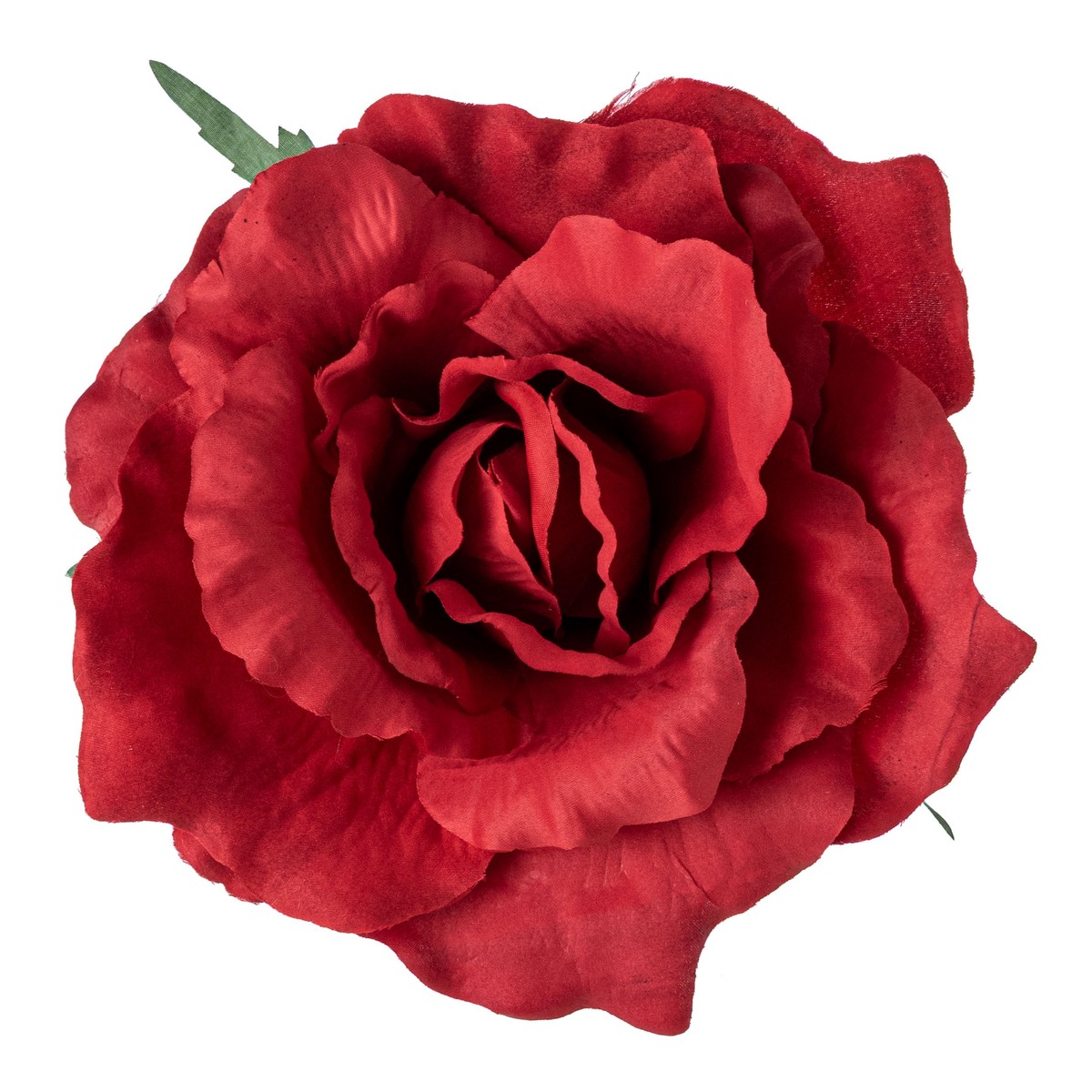 11" Oversized Rose Head: Red