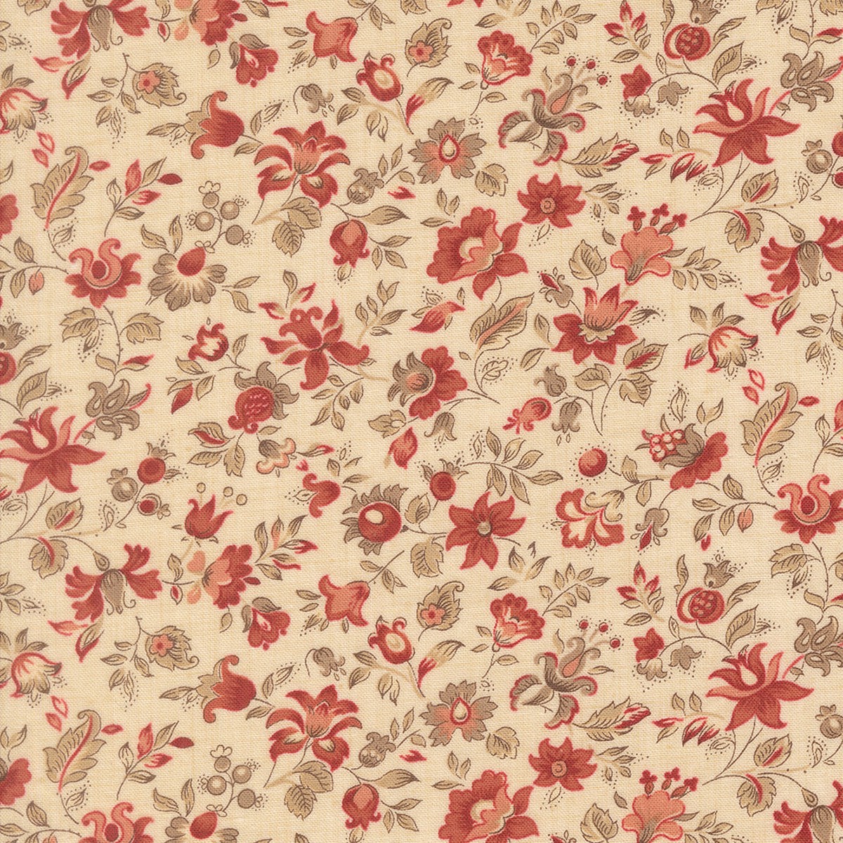 Le Jardin Rouge ~ Clemenceau Florals 36154 14 Pearl