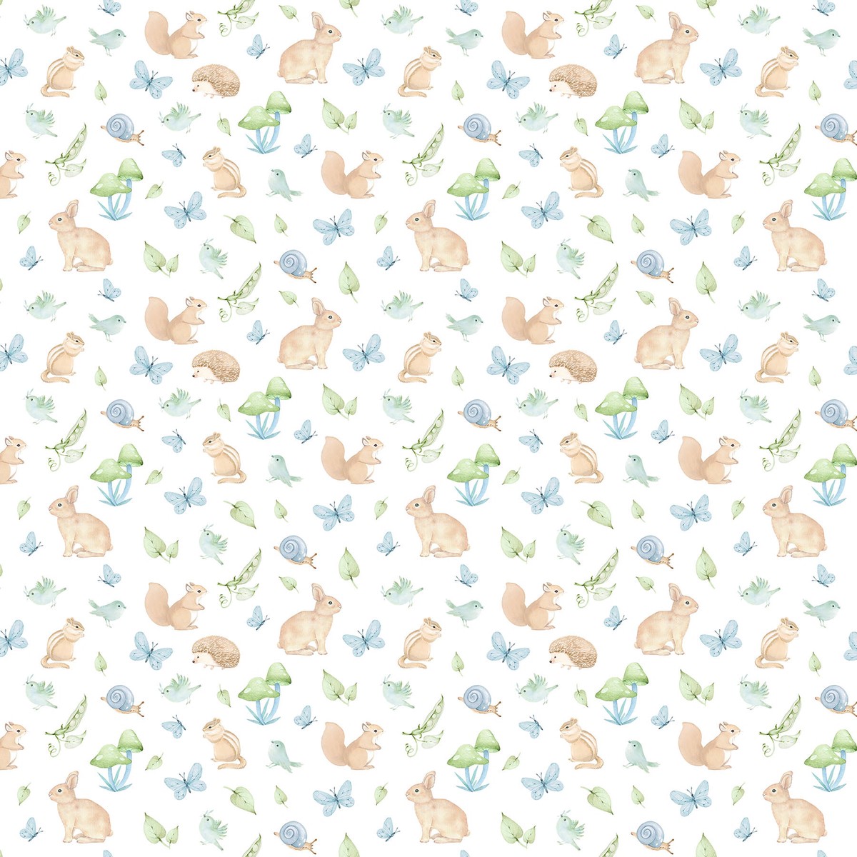 Peas in a Pod ~ Animals ~ F29036-41 Blue Multi