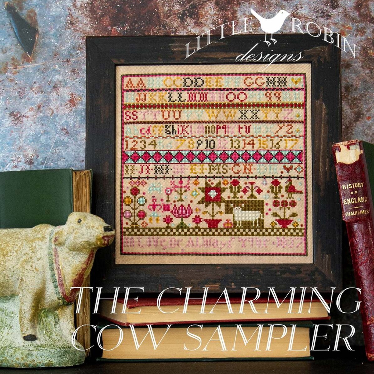 Little Robin Designs | Charming Cow Sampler Pattern