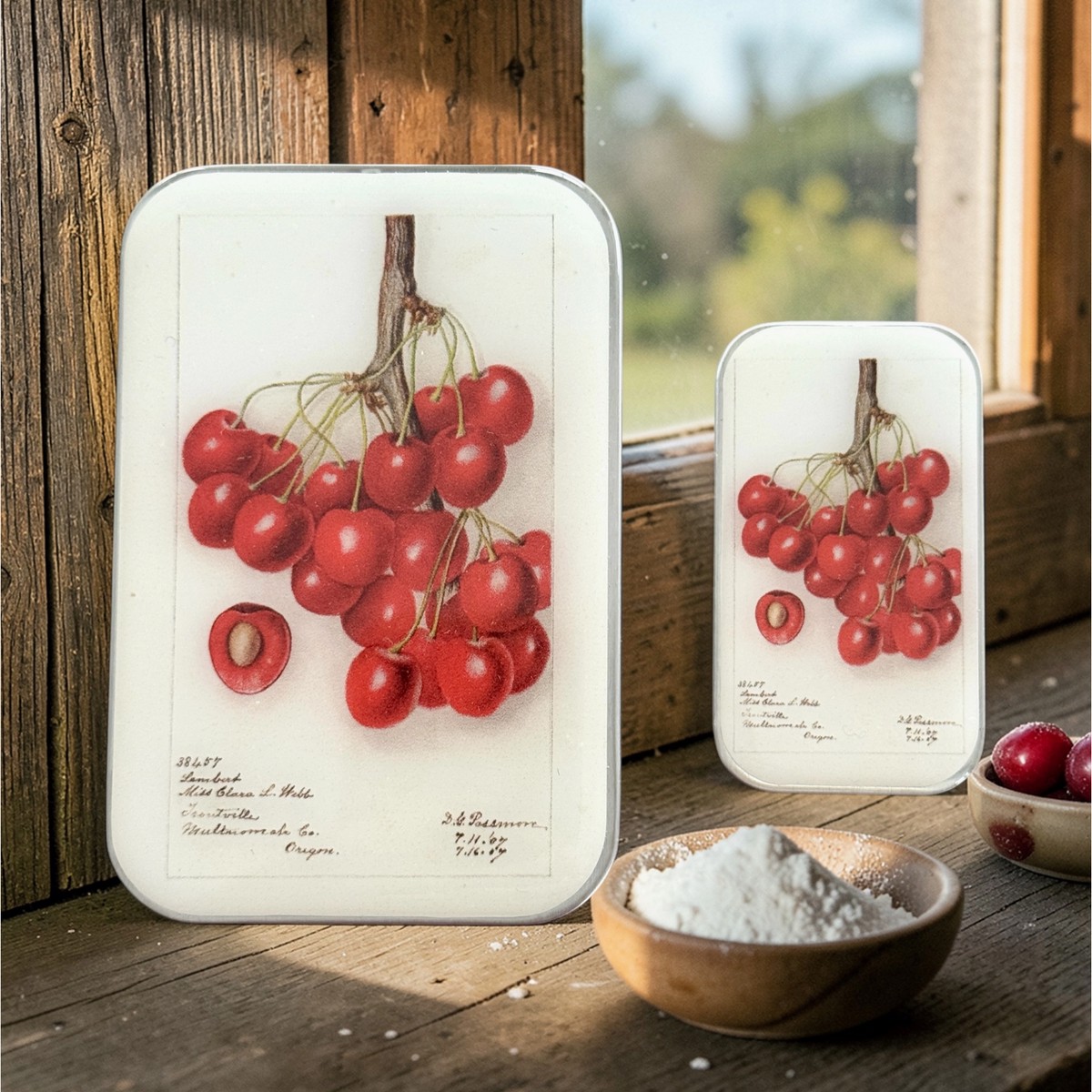Tin Container Small | Botanical Cherry