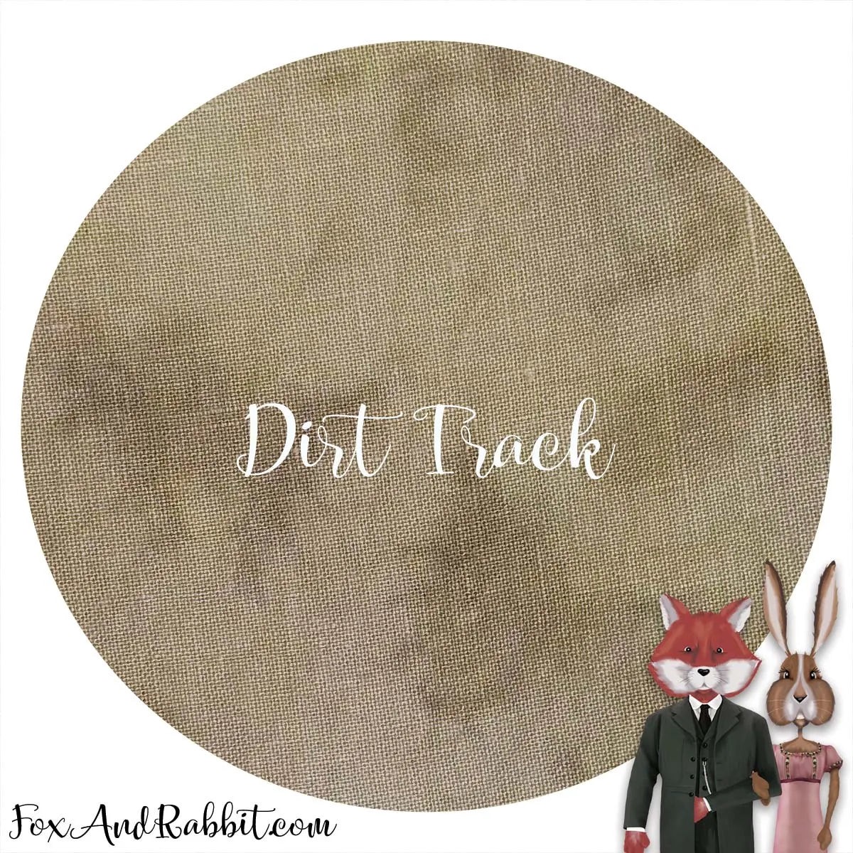 Fox & Rabbit ~ 18 ct. Dirt Track Aida