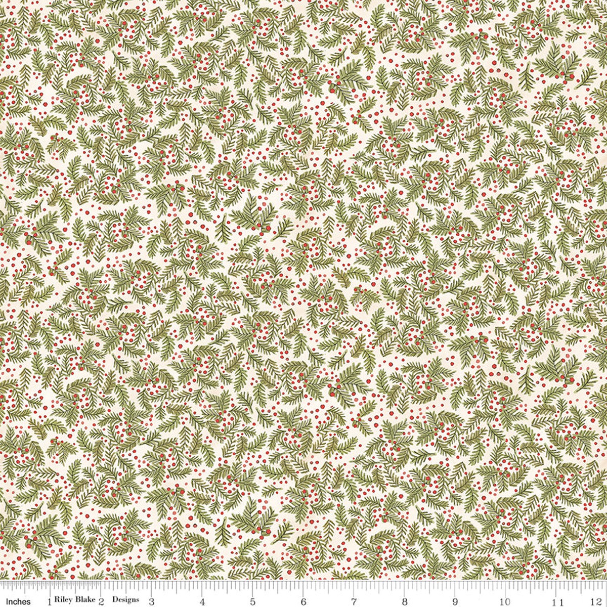 Waddle's Christmas | Pines & Berries Cotton - C19295-COTTON