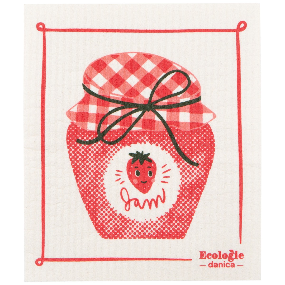 Swedish Dishcloth - Strawberry Jam