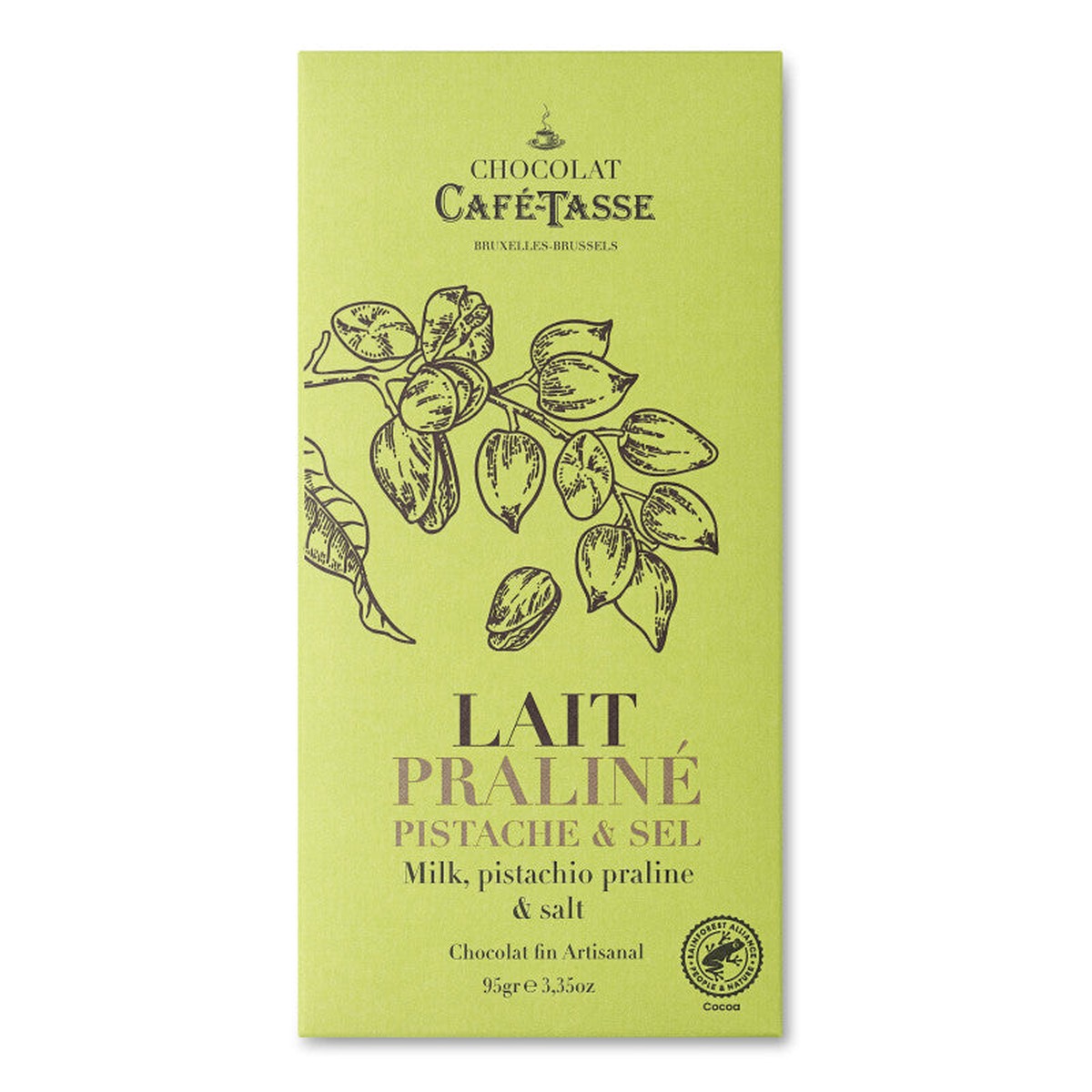 Cafe Tasse Milk Chocolate filled with Pistachio