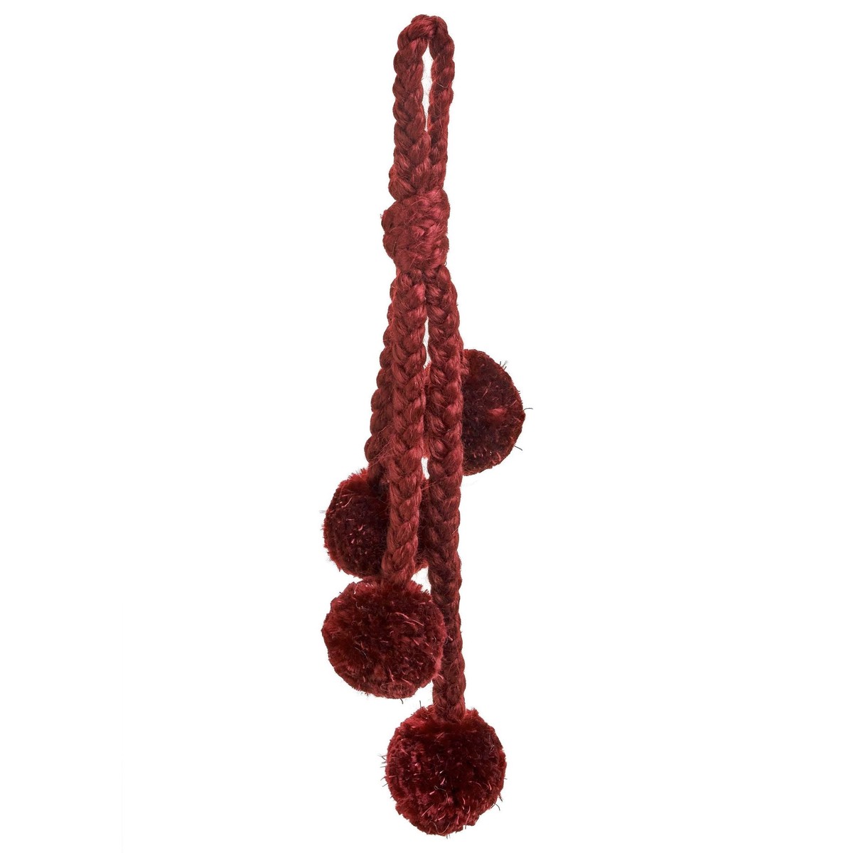 Burgundy Pompom Cluster
