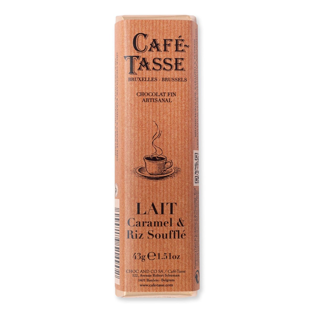 Cafe Tasse Milk Chocolate Caramel & Crispy Rice
