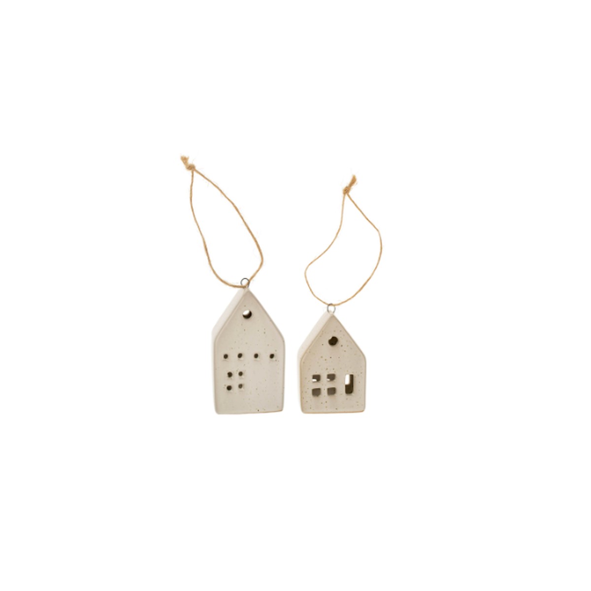 Ceramic House Ornament - White