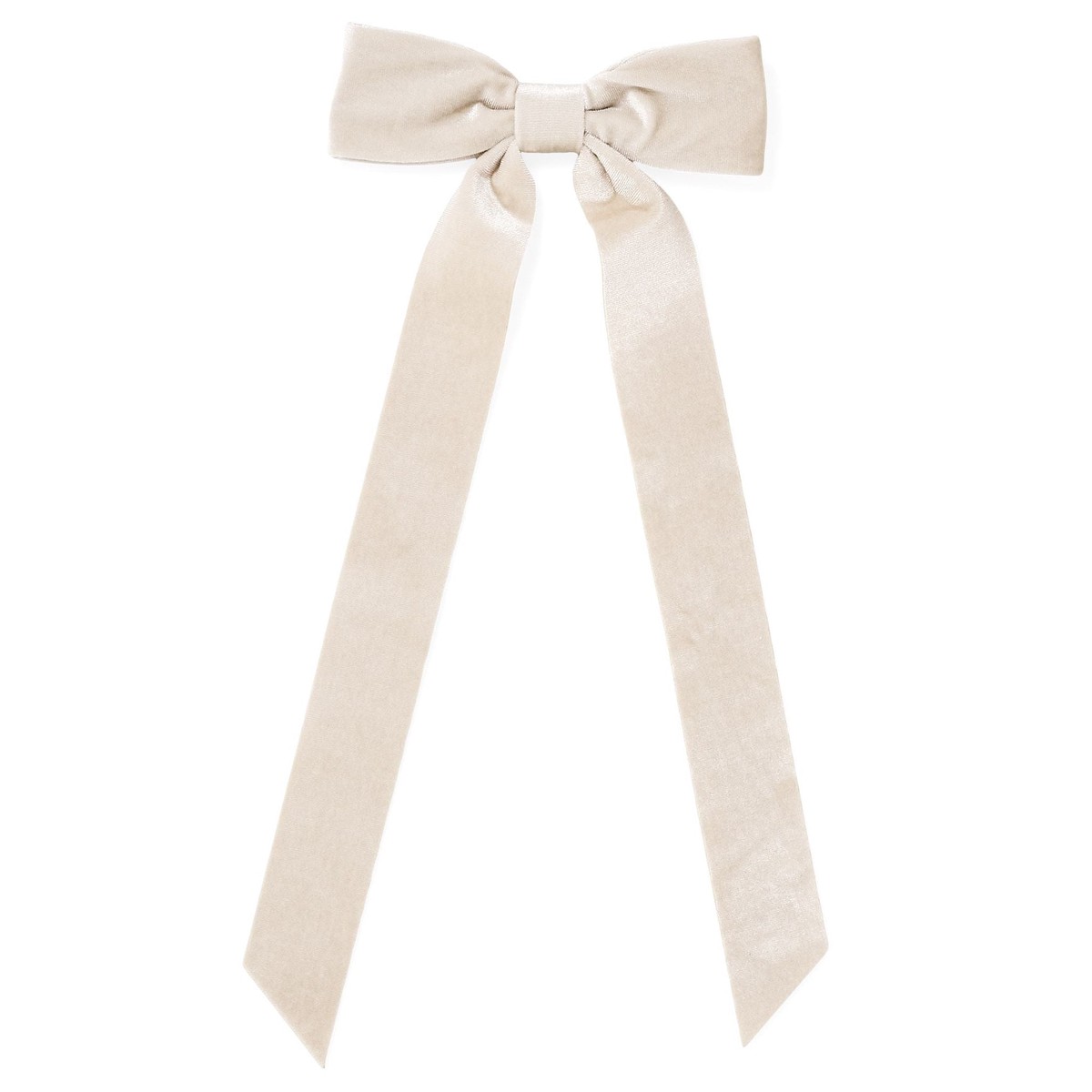 Long Beige Bow