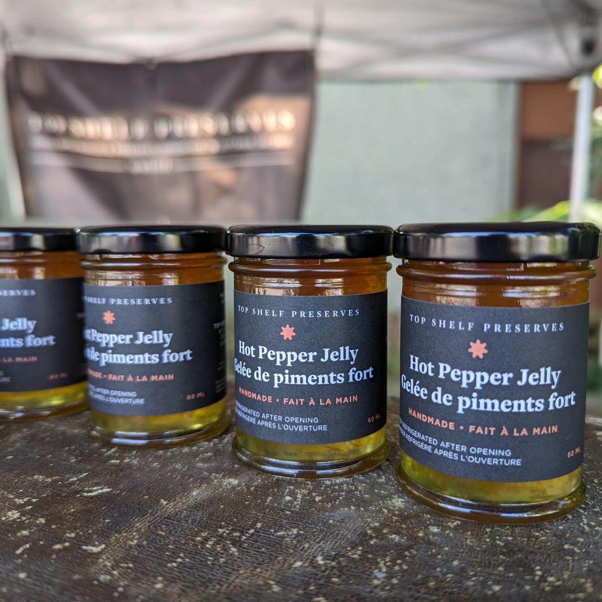 Top Shelf Preserves Hot Pepper Jelly 60mL