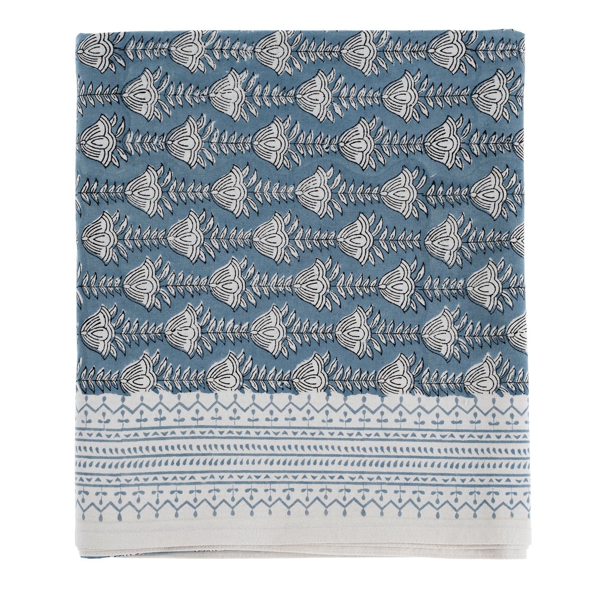 Bluebell Block Print Tablecloth