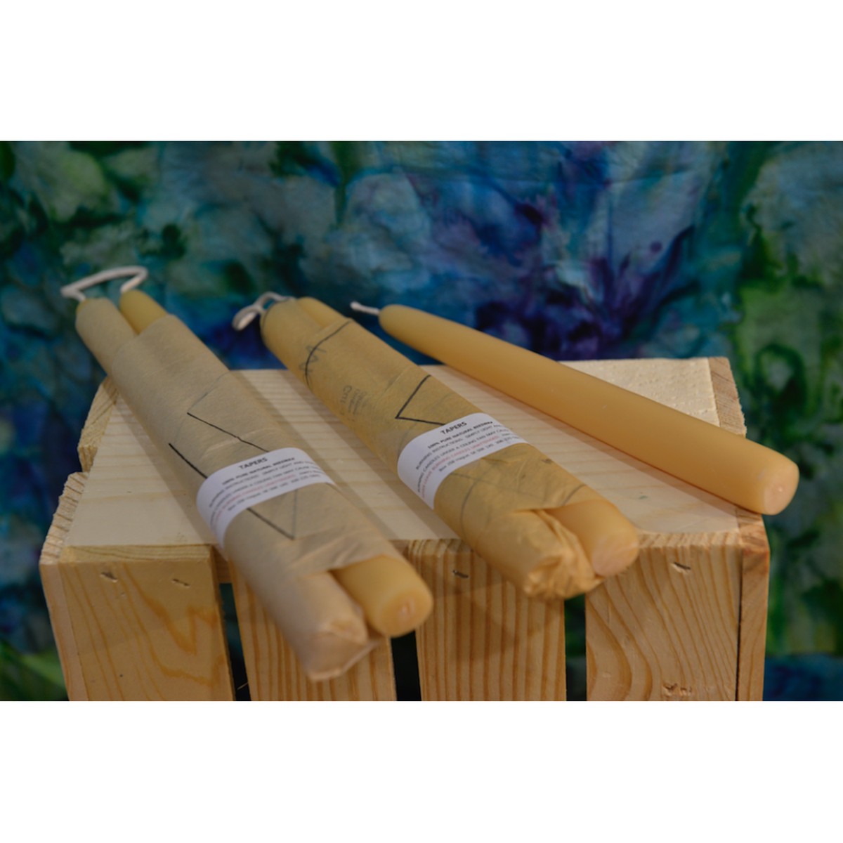 6" Beeswax Taper Candle Pair