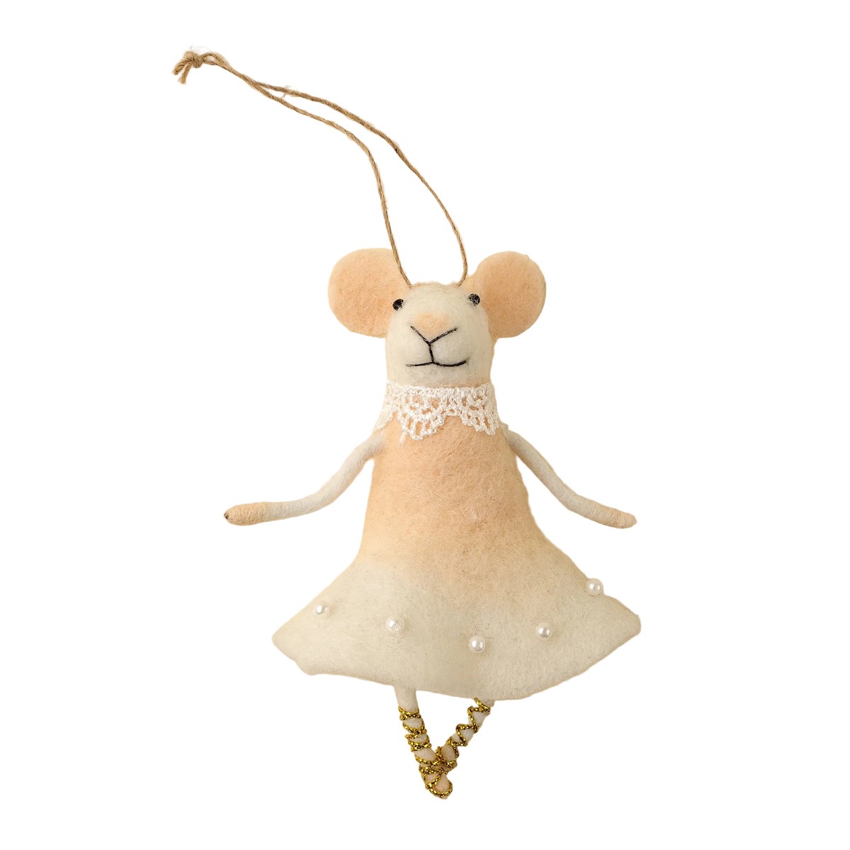 Ballerina Blossom Mouse Ornament