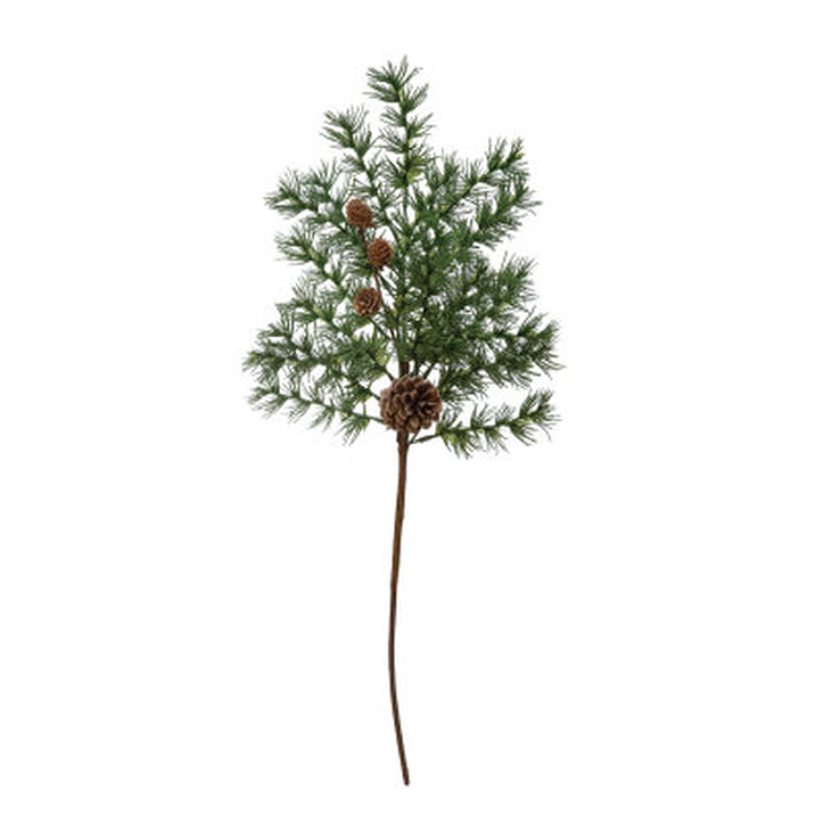 Faux Cedar Stem with Pinecones