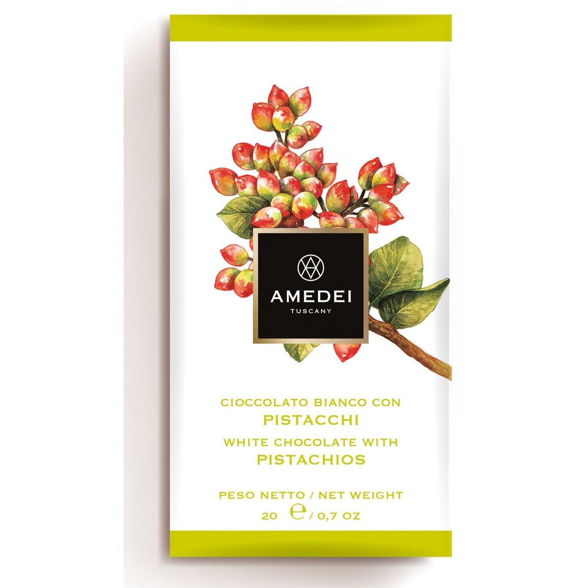 Amedei White Chocolate with Pistachios