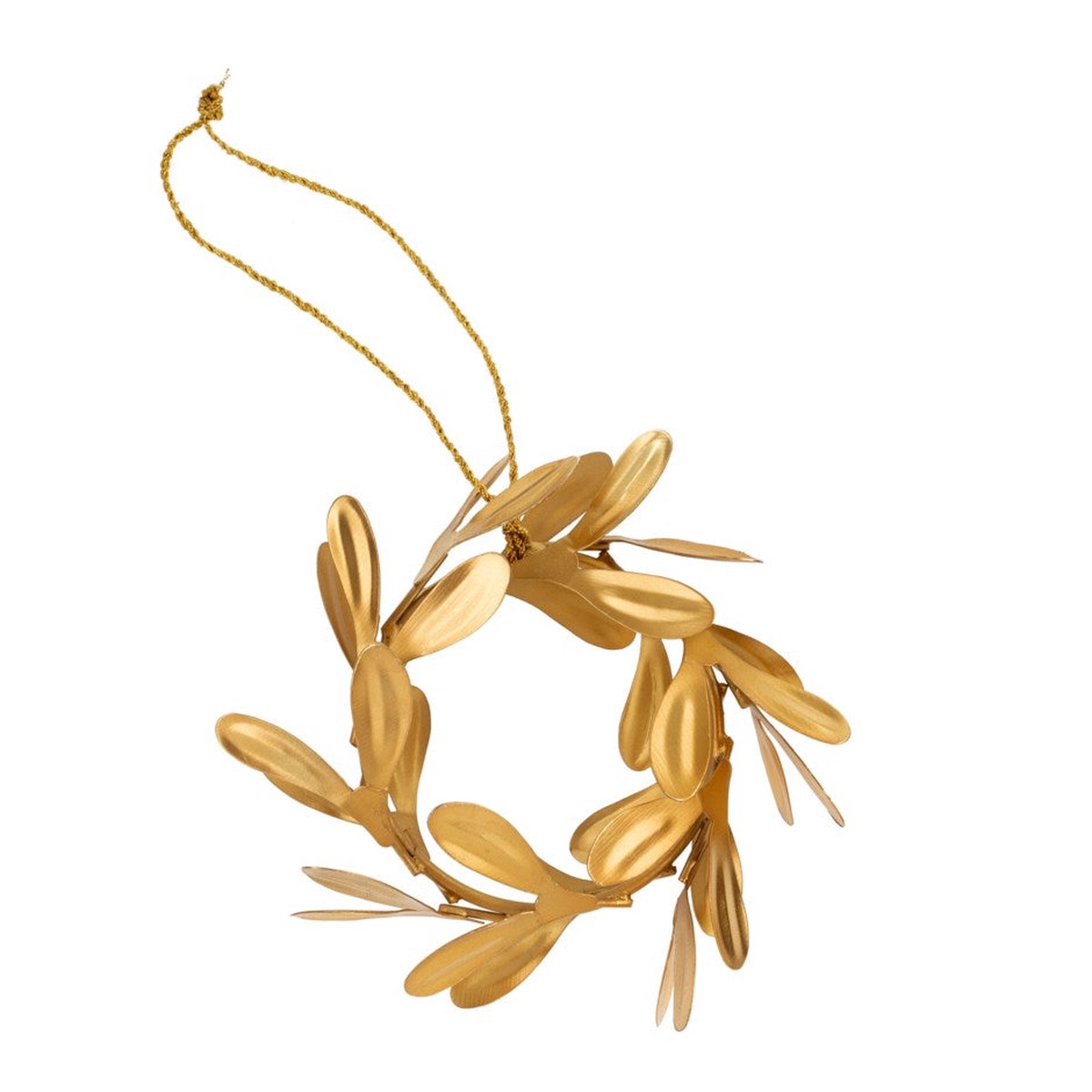 Gilded Wreath Ornament