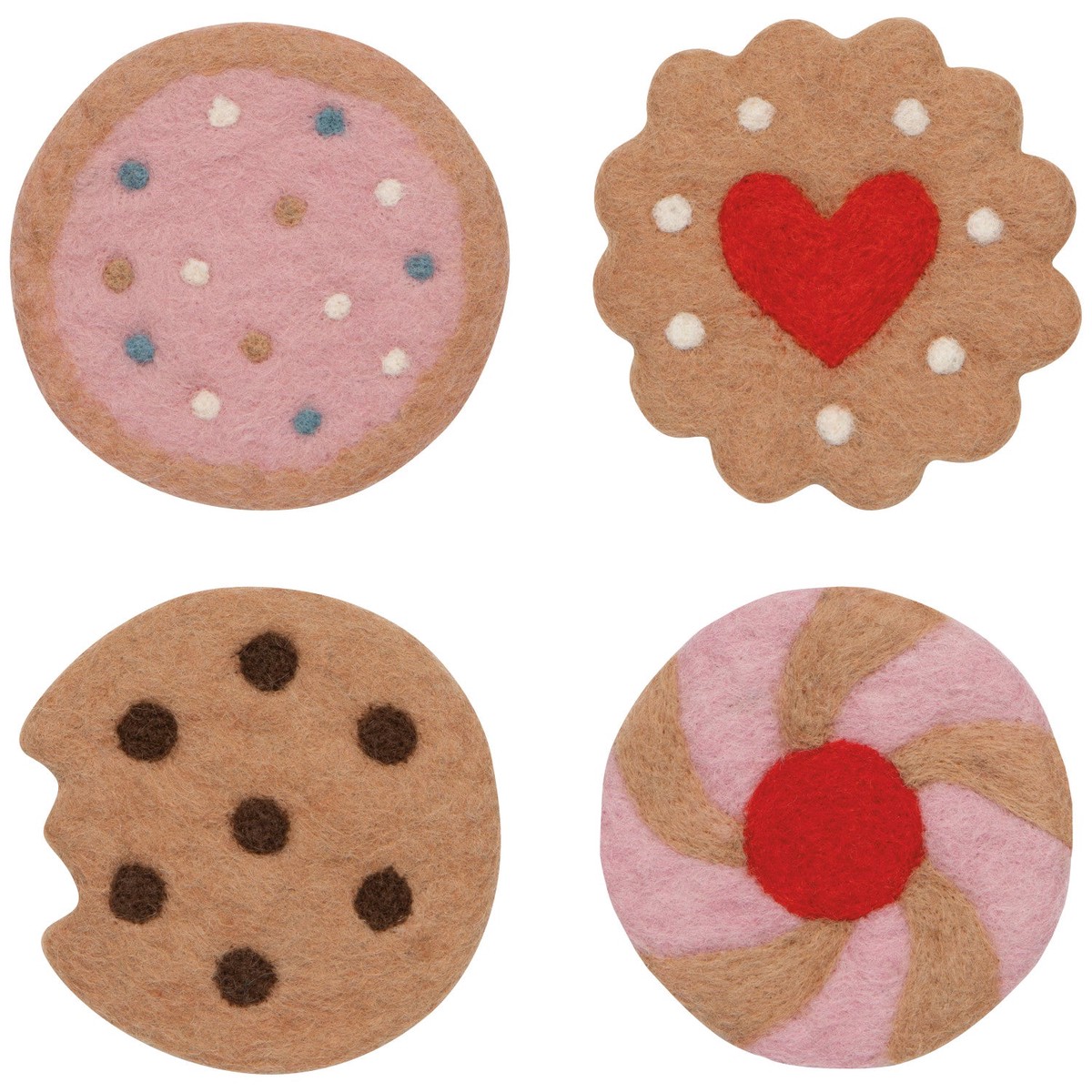 Cookies Felt Coasters Set